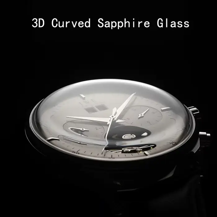 Montre tourbillon I&W avec cadran gris automatique pour homme résistante à l'eau et élégante pour toutes les occasions