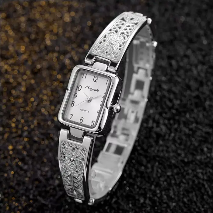 Montres-bracelets rectangulaires de luxe pour femmes