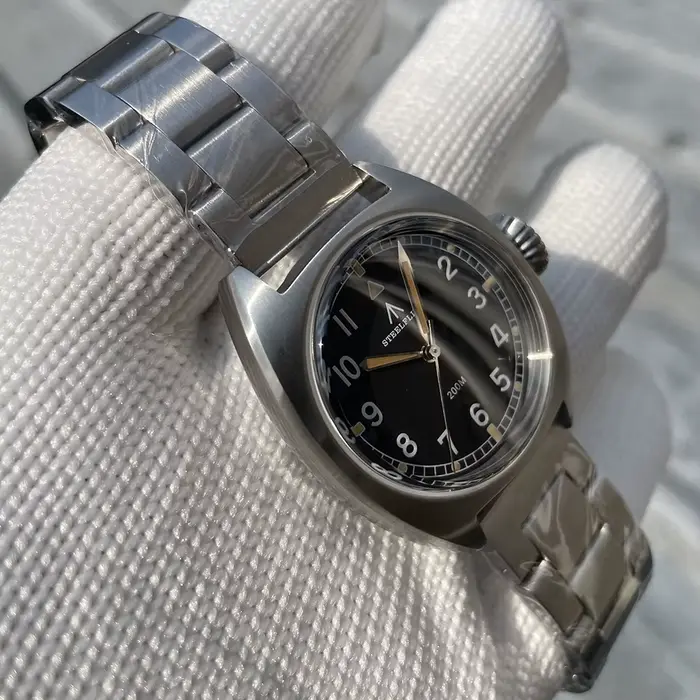 STEELFLIER montre-bracelet de plongée VH31 mouvement silencieux cristal saphir Super lumineux 20Bar étanche luxe