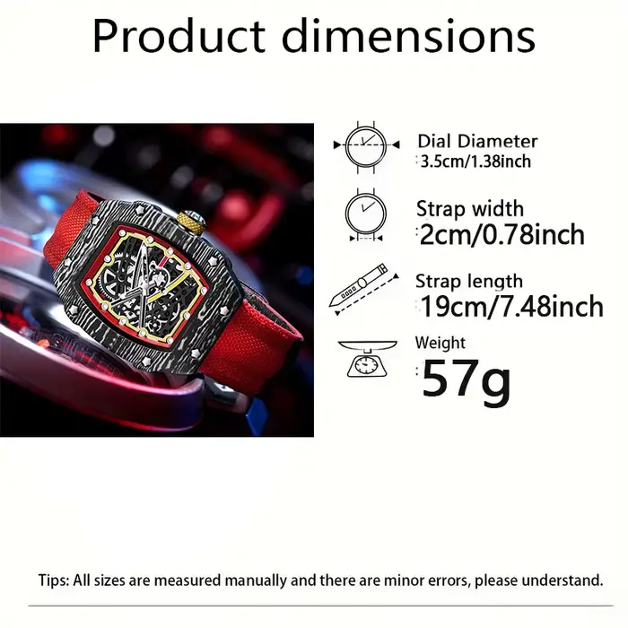 Montre à Quartz Sportive Ultra-Thin Barrel Affichage Lumineux Bracelet Nylon Occasionnels Professionnels Hommes Femmes