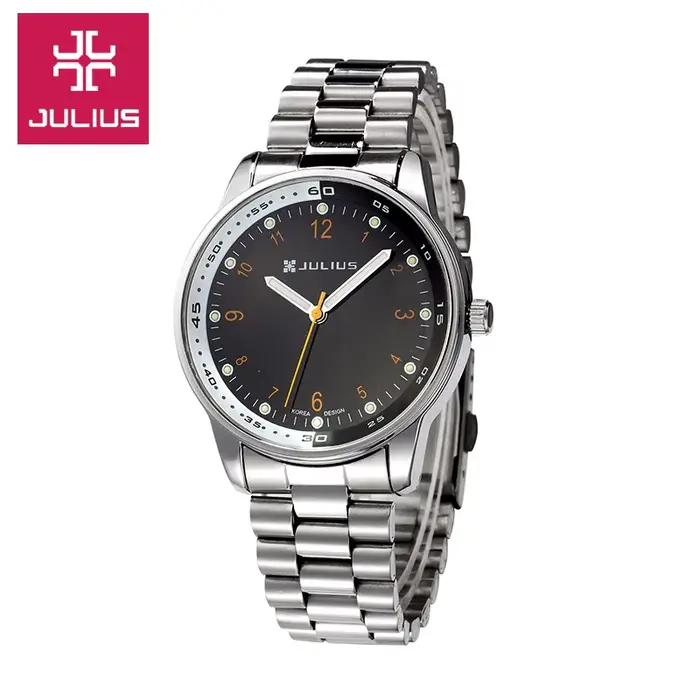 Montre à Quartz en Acier Inoxydable pour Homme et Femme