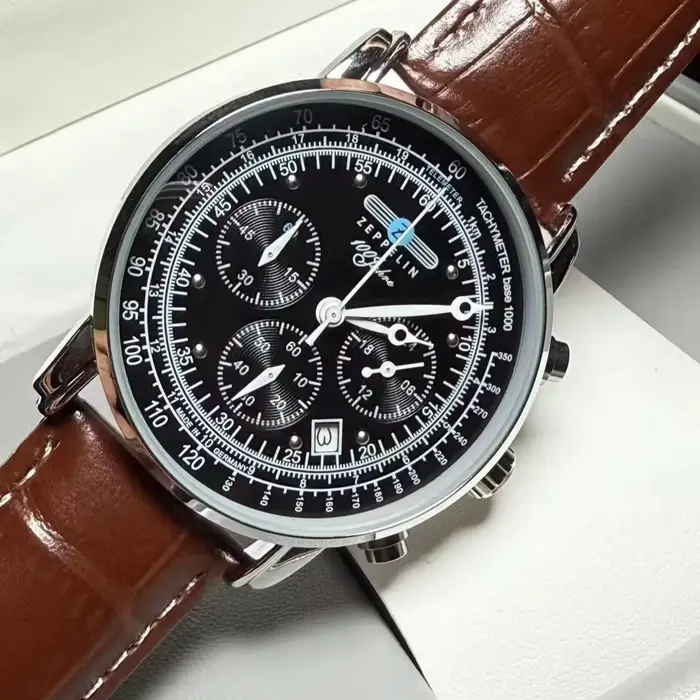 Nouvelle montre Zeppelin classique rétro automatique avec date pour homme