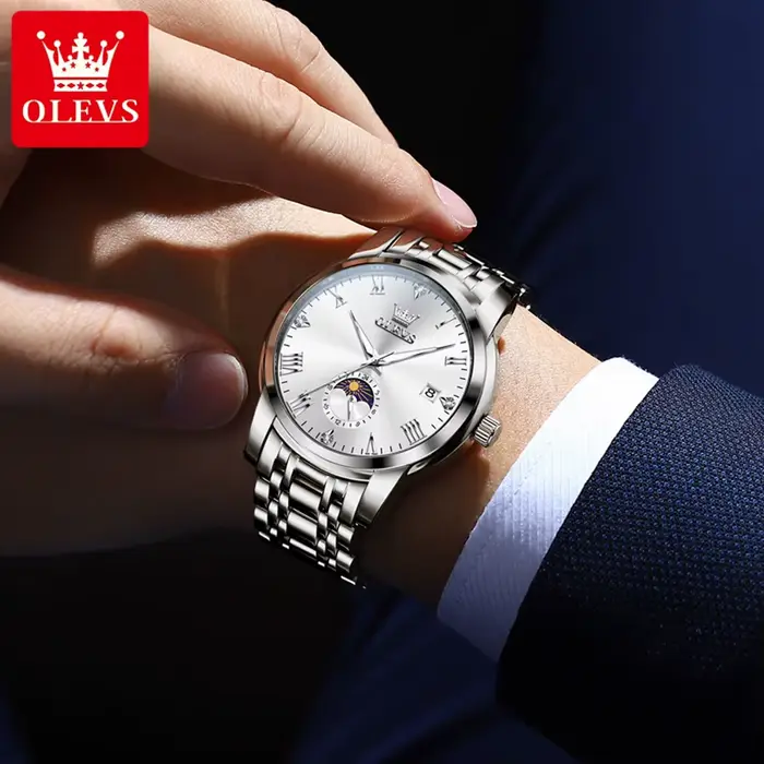 OLEVS 3656 Montre-bracelet de luxe pour homme