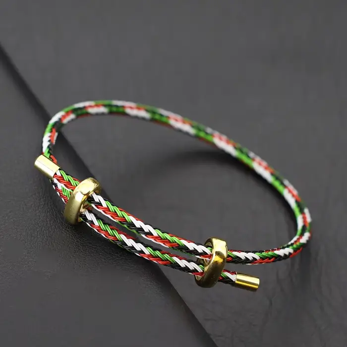 Bracelet à breloques en fil d'acier inoxydable Simple et réglable