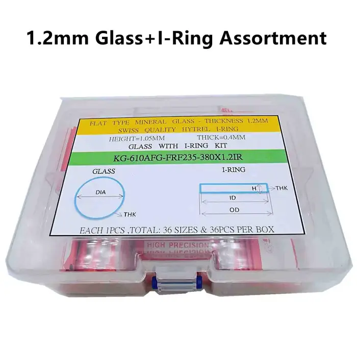 Verres de montre minéral 36 tailles pour horlogers et bricoleurs personnalisation de montres occasions spéciales