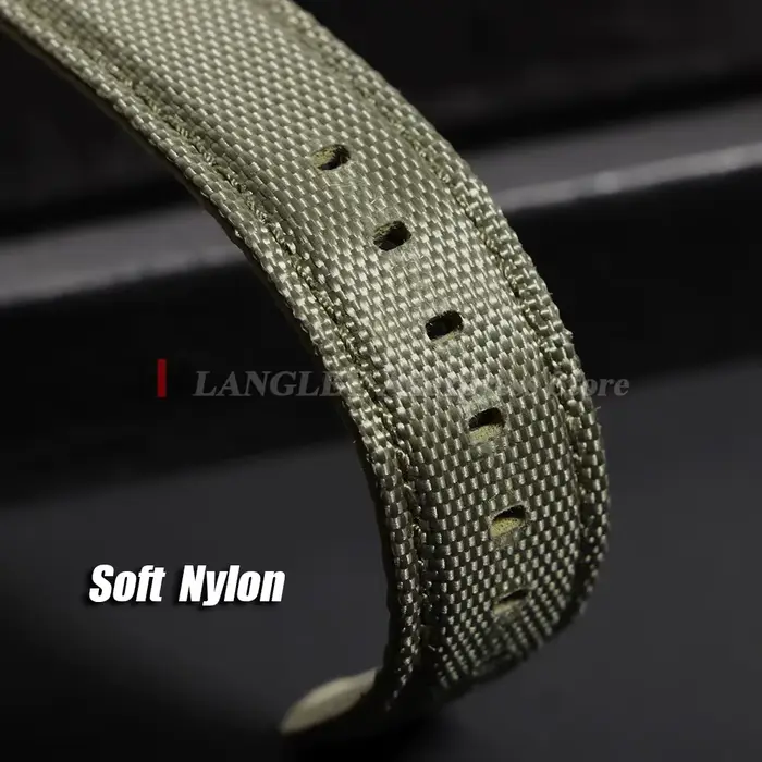 Bracelet de montre en tissu voile 20mm 22mm pour Omega pour Seiko Business boucle papillon en Nylon étanche hommes
