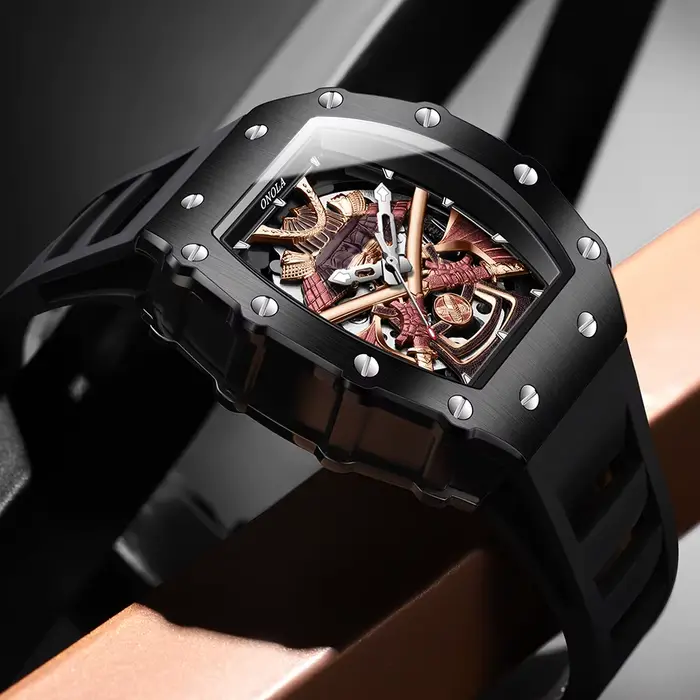ONOLA luxe hommes automatique montre mécanique