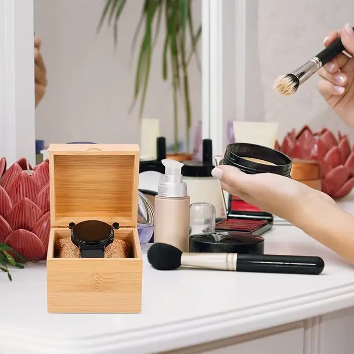 Boîte à montre en bois simple pour homme et femme