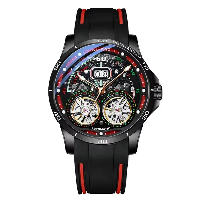 Montre mécanique automatique double tourbillon super cool 2026