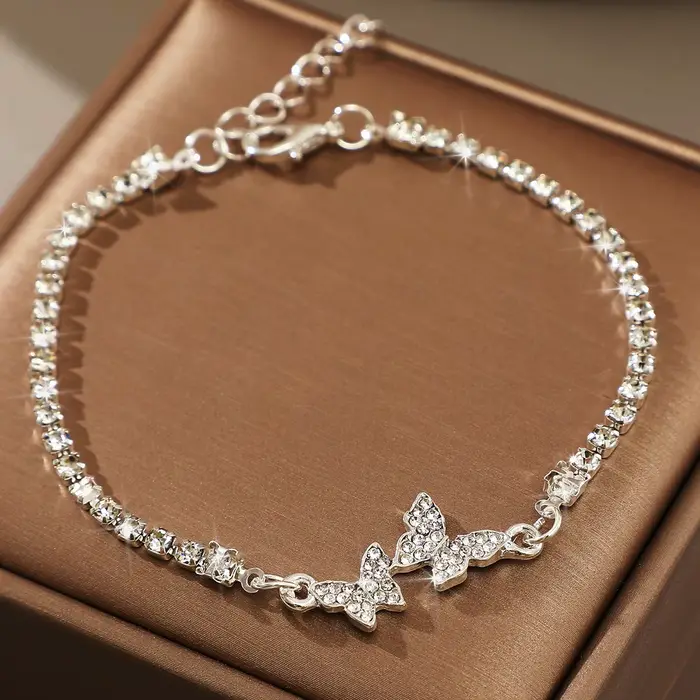 Bracelet papillon en argent Sterling 925 pour femmes