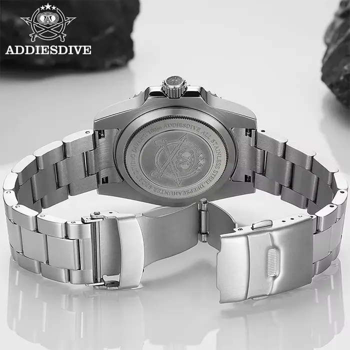 ADDIESDIVE montre automatique pour hommes 200m résistant à l'eau lumineux