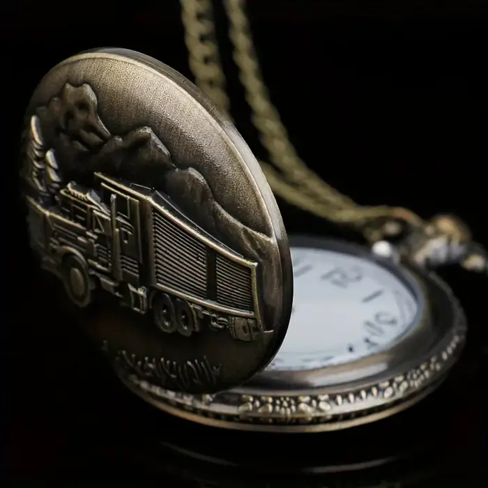 Montre de poche RUNERR en alliage avec design nostalgique vintage pour adolescents et occasions spéciales