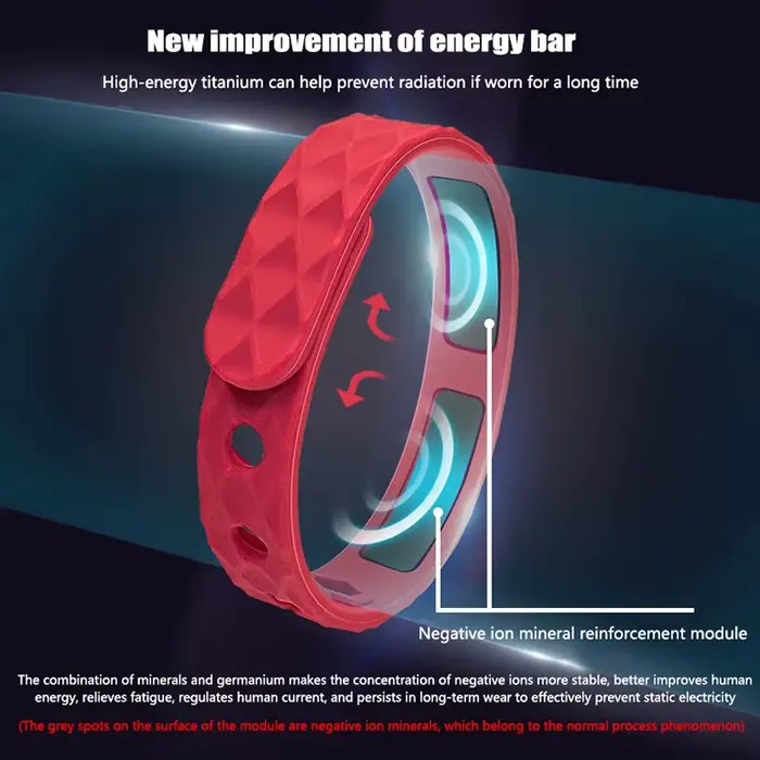 Bracelet en silicone anti-leges pour hommes et femmes