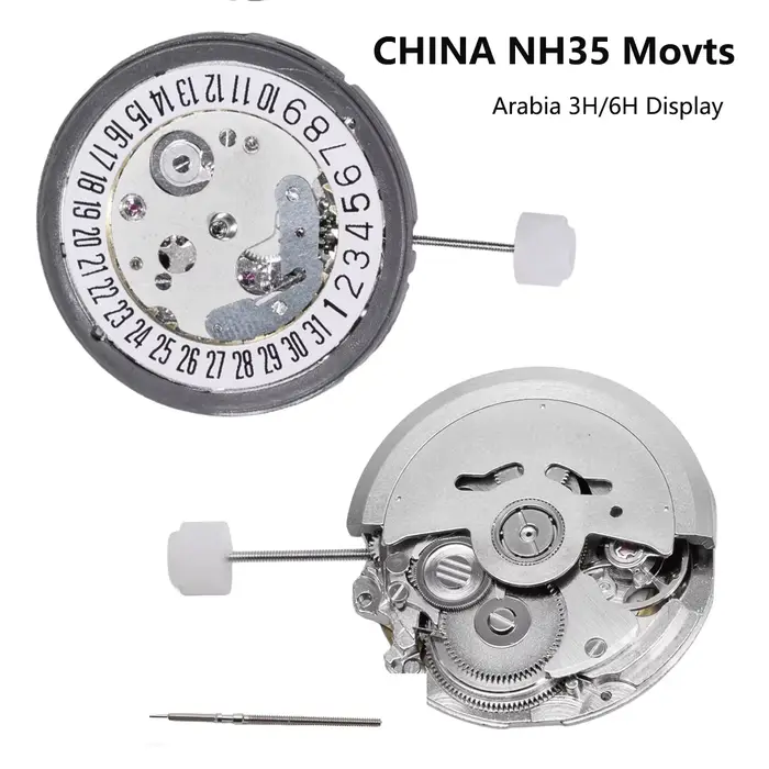 Mouvement de remplacement NH35 automatique avec fonction auto-date pour horlogers et collectionneurs de montres occasions spéciales
