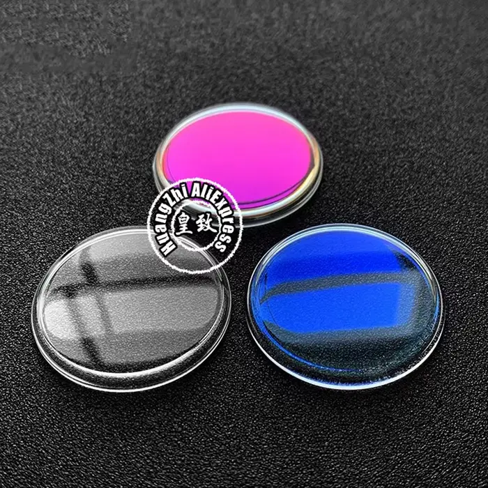 Couvercle plat en verre trempé 34mm pour montre Bullhead 6138-0011 avec grand chanfrein et protection anti-rayures pour hommes élégants