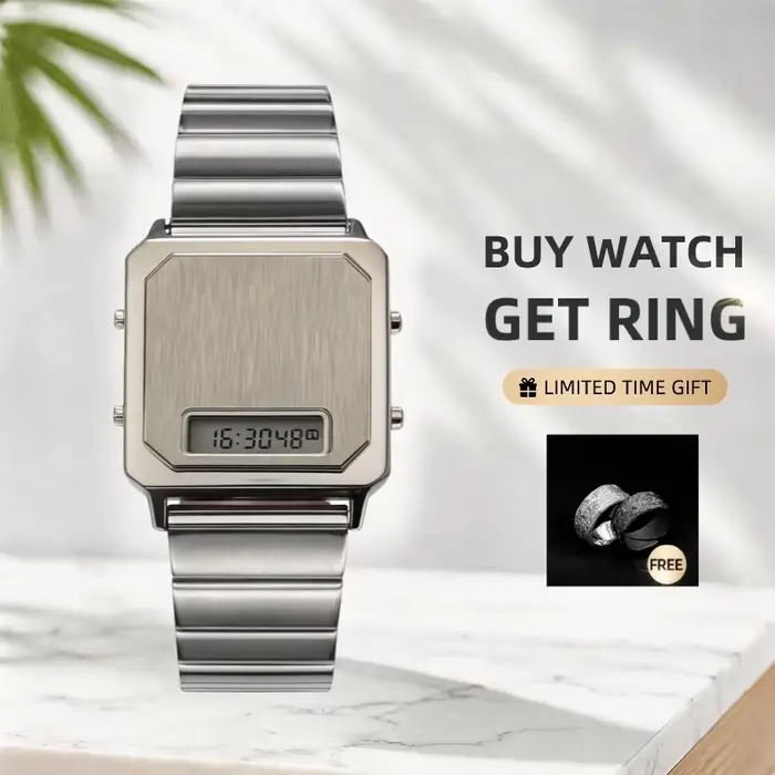 Montre électronique carrée CILOA pour homme