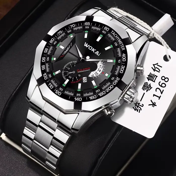 WOKAI montre hommes rouge montres de sport mode Imitation mécanique calendrier