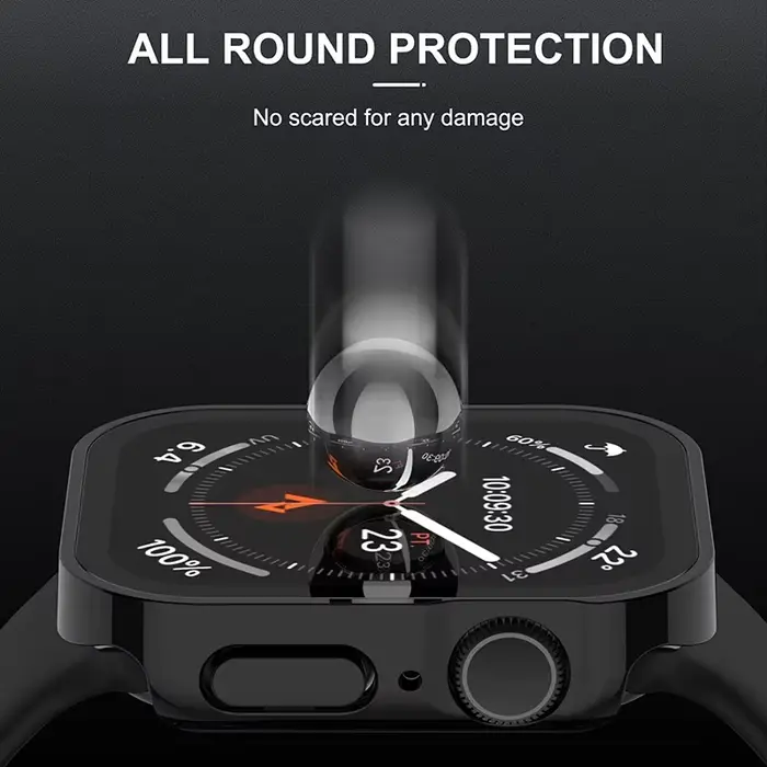 Verre + étui pour Apple Watch 42 46mm 45mm 41 49 44mm 40 mm