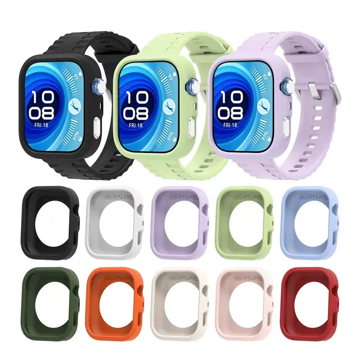 Bracelet en silicone pour Huawei Watch Fit 5 coloré confortable ajustable pour homme et femme occasions quotidiennes sportives élégantes