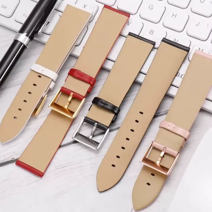 Bracelet de montre en cuir de vache souple pour femme, élégant et polyvalent pour toutes les occasions spéciales et quotidiennes