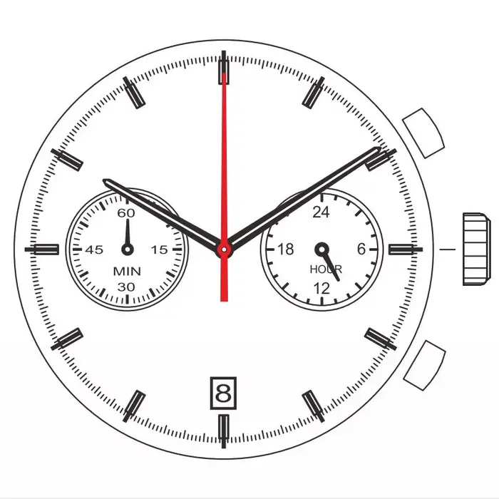 Montre à quartz balayage avec mouvement quartz et petites aiguilles pour femmes et hommes occasions spéciales élégante à offrir