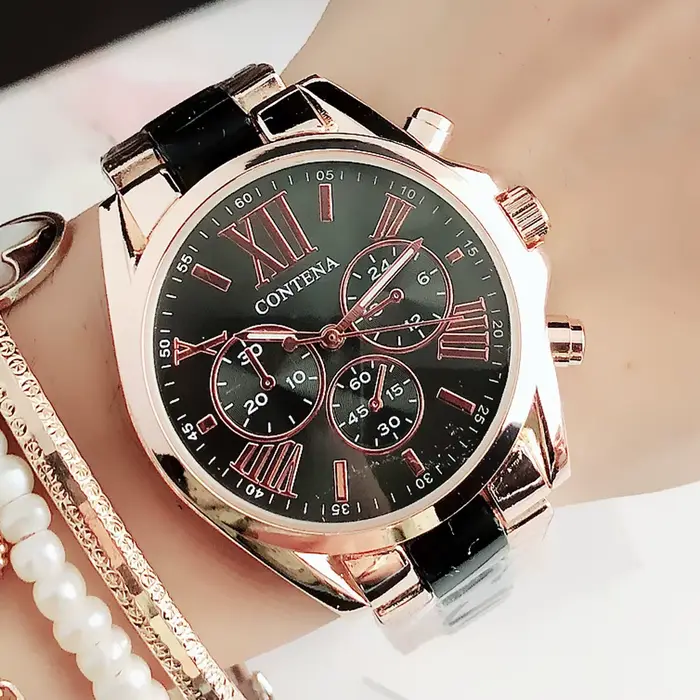 Nouvelle montre femmes en acier inoxydable montres en céramique dames