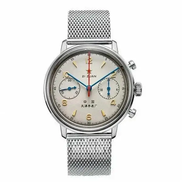 Montres pour hommes 1963 pilote montre automatique 42mm étanche rétro quartz chronographe