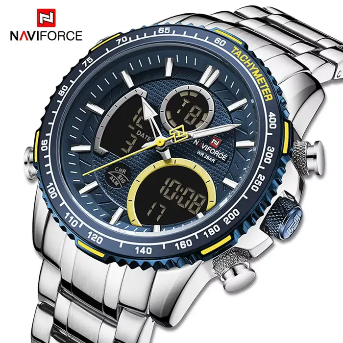 NAVIFORCE – Montre-bracelet de sport à grand cadran pour homme