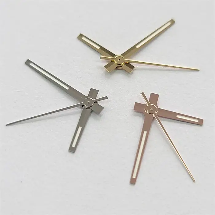 Aiguilles de montre lumineuses bleues et vertes de 8 mm