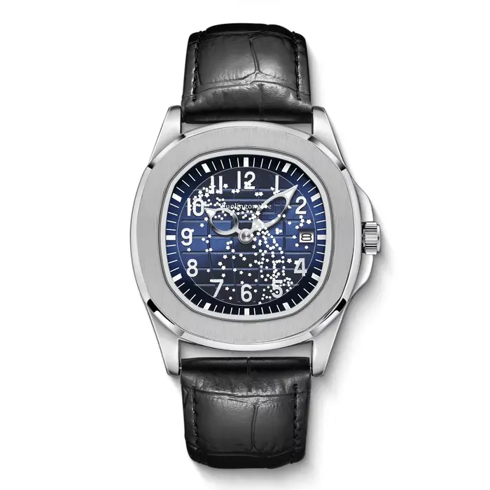 Nouvelle montre mécanique automatique pour homme avec bracelet en cuir de luxe, design squelette, st