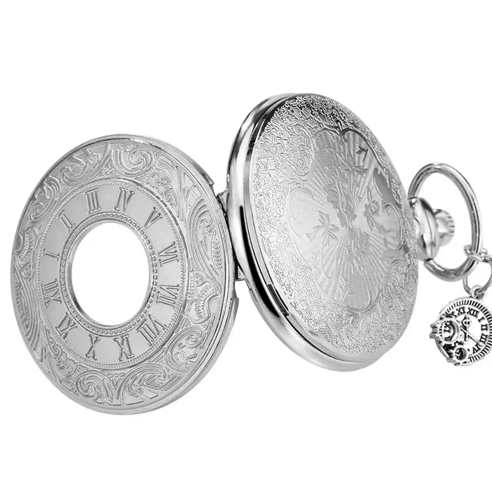 Montre de poche classique avec cadran à chiffres romains