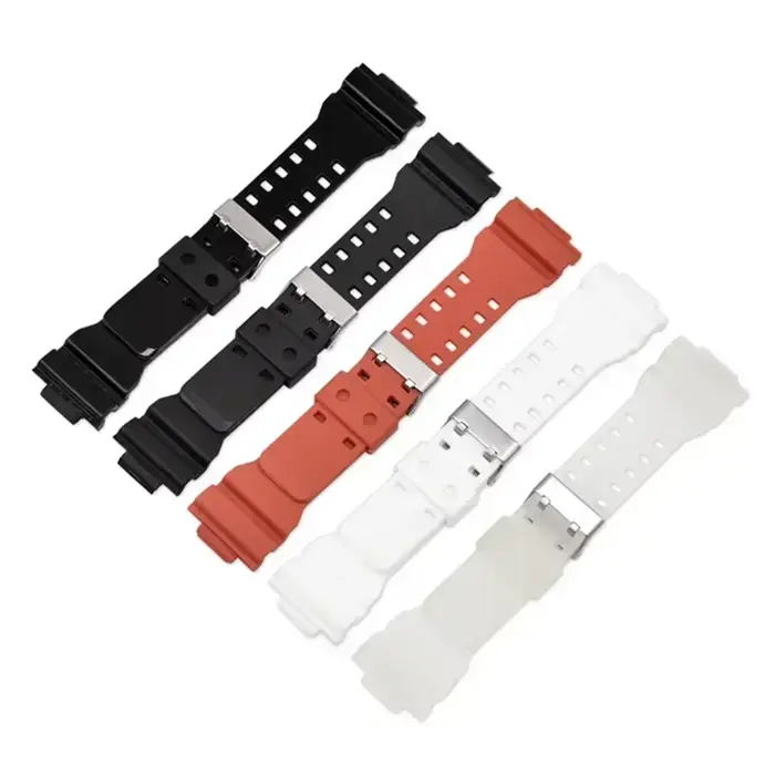 Bracelet en silicone 16mm pour Casio G-Shock GA-100 110 120 150 200 300 GD-100 110 120 G-8900 GLS-100 occasions spéciales femmes hommes