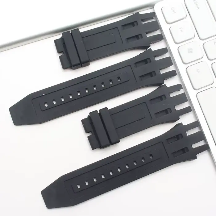 Bracelet de montre en caoutchouc de Silicone noir, 26x33mm, adapté à la réserve Invicta Subaqua avec