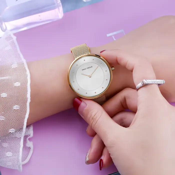 MINI FOCUS-Montre de Luxe à Quartz pour Femme