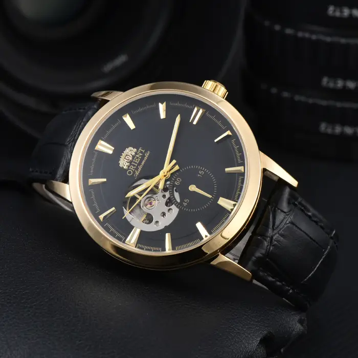 Montres Orient DFDG Sport Automatiques Mécaniques Fonctionnalités Complètes Heure Mondiale Étanches Squelettisées