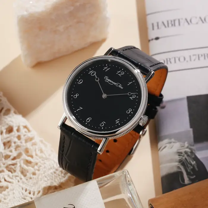 【Tempo d'escapement】 Montre à mouvement à quartz Boîtier de 38