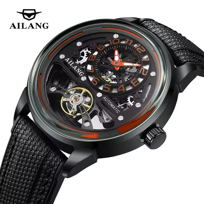 Nouvelle Montre Mécanique Automatique Sportive AILANG Tourbillon au Design Attrayant