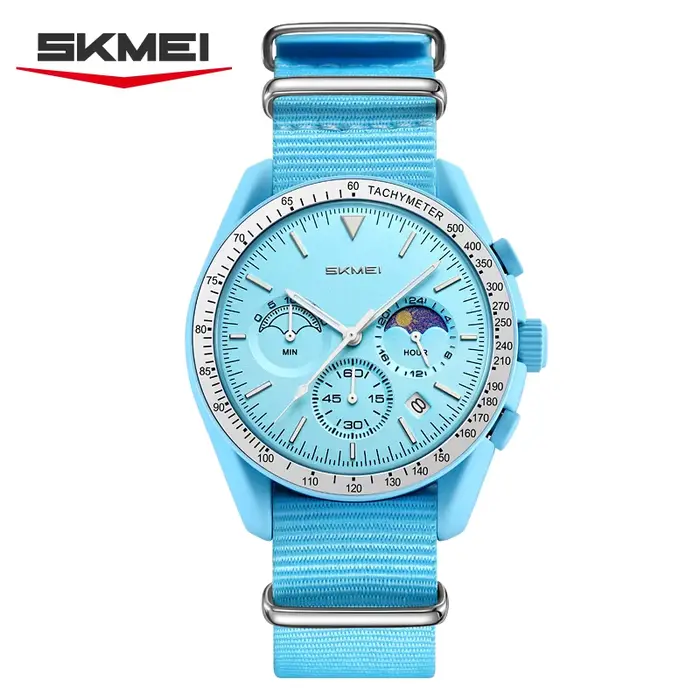 Montres chronographes à quartz SKMEI 9392 pour hommes et femmes, date, étanches 30M, montre de sport