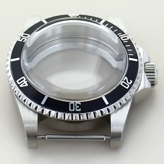 Boîtier de montre de plongée Vintage pour hommes, 38mm, dôme en verre acrylique pour Seiko NH35 NH36