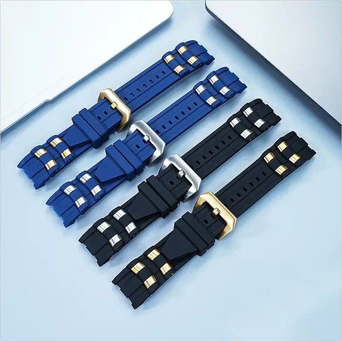 Bracelets de montre en caoutchouc compatibles avec Invicta Pro Diver particules métalliques 6983 bracelet