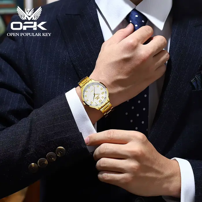 Montres à quartz de luxe OPK 6008 pour hommes