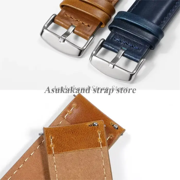 18mm 20mm 22mm 24mm 26mm bracelet de montre en cuir véritable à dégagement rapide