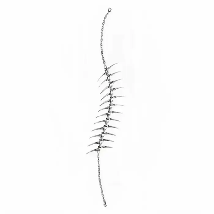 Bracelet en argent avec corne d'épine