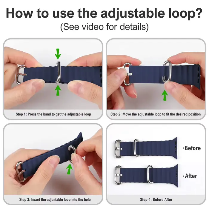 Bracelet océan officiel pour Bracelets de montre Apple Ultra 3 2 49mm 46mm 44mm 40mm 41mm 42mm 45mm