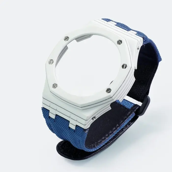Kit de modification de boîtier en fibre de carbone et bracelet de montre en nylon pour Casio G-SHOCK GA-2100 GA-2110 B2100 GM-2100 GBM-2100 occasions spéciales hommes