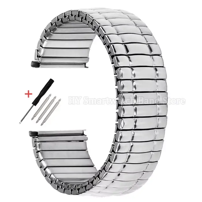 12mm 14mm 16mm 18mm 20mm Bracelet de montre élastique en acier inoxydable Bracelet d'extension exten