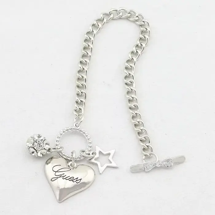 Bracelets à breloques coeur d'amour pour femme