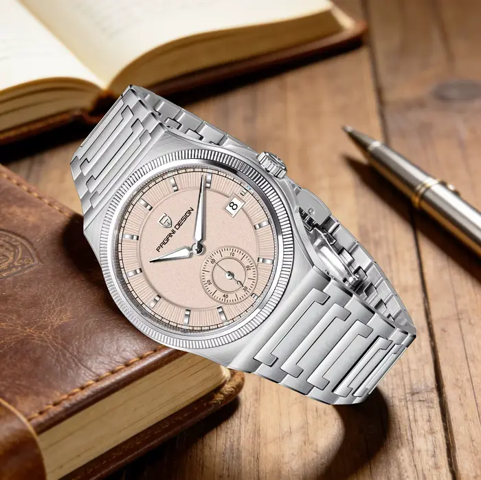 Montre mécanique Pagani Design édition limitée acier inoxydable avec cristal saphir pour homme style plongeur quartz occasionnels spéciales