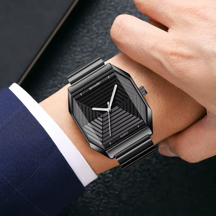 Montre-bracelet à quartz vintage SKMEI 9393 pour homme