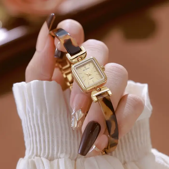 Bee Sister dames montres nouveau 2025 luxe écaille de tortue ambre